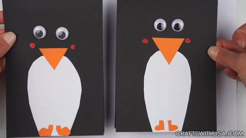 Easy DIY Penguin Card with Googly Eyes! 1-5 screenshot