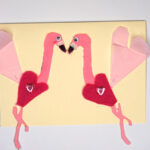 How To Make a Valentine’s Flamingo Love Birds Card