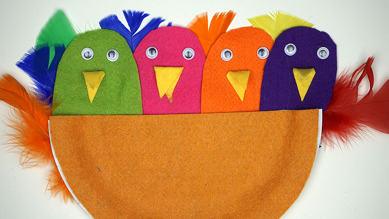 How To Make A Colorful Birds' Nest Craft for Kids - Crafts With Lisa