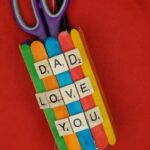 DIY Father's Day Pencil Holder With Scrabble Letters