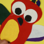 Parrot Puppet Craft For Kids (Made with felt)