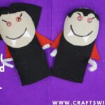Vampire Toilet Roll Cardboard Puppets Craft For Kids