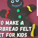 How To Make A Gingerbread Felt Puppet For Kids (No Sewing Needed)